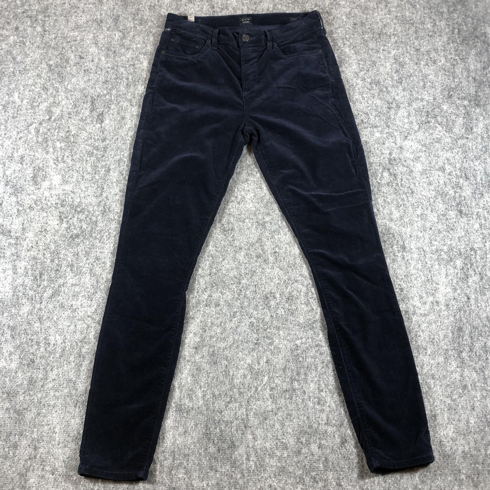 Citizens Of Humanity Rocket Jeans Womens 27 Blue High Rise‎ Skinny Corduroy USA